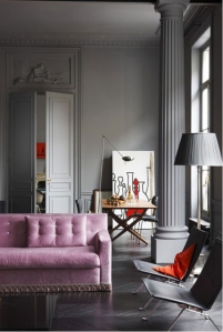 Via New Paris Style:Florence Baudoux home photo by Richard Powers